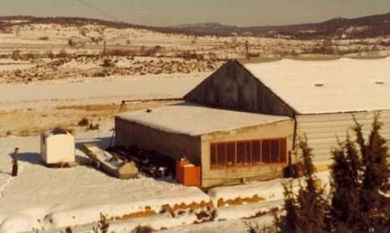 Ancien atelier de servitude, sous la neige