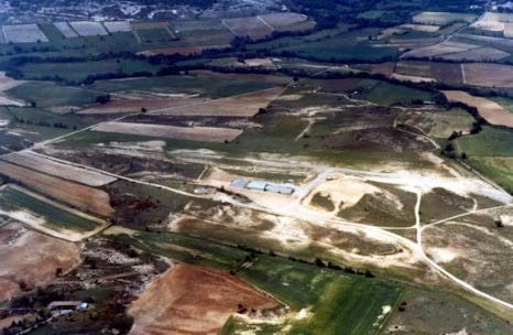 Vue aérienne du terrain en 1984