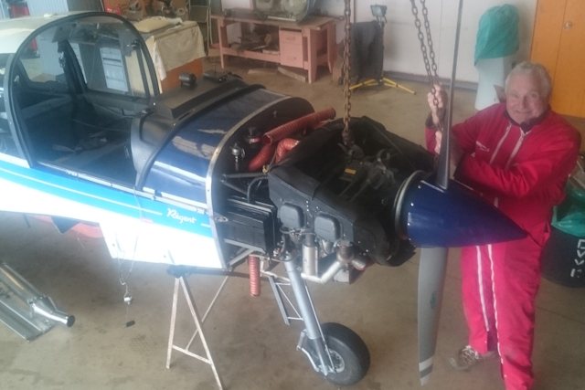 Jeannot, responsable de la maintenance des avions